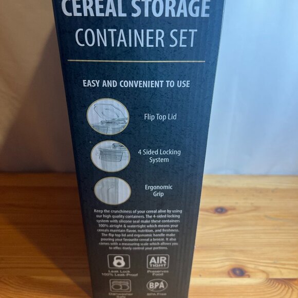 Chef's Path Cereal Containers Storage Set, Airtight Food Storage Containers, Kit - Picture 4 of 4